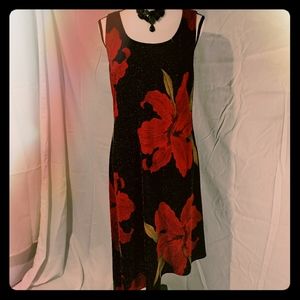 Sparkly black evening dress